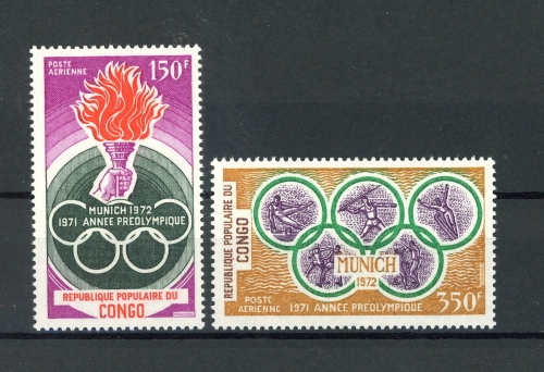 Kongo Brazza. 312-313 postfrisch Olympia #ID277