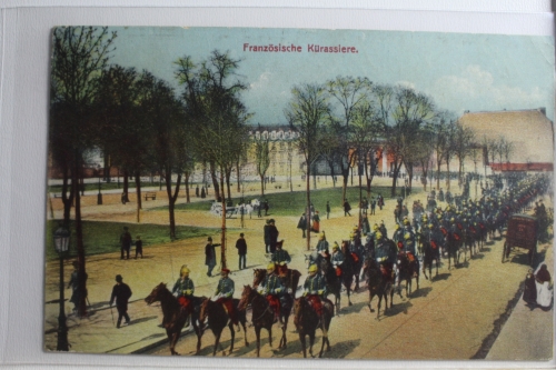 AK Frankreich Fanzösische Kürassiere Feldpost 1915 gebraucht #PG752