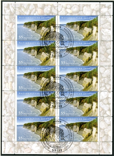 Bund 10er Bogen 2900 Bonn Ersttagssonderstempel #HK437