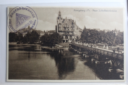 AK Königsberg i. Pr. Neue Schloßteichbrücke 1929 gebraucht #PG811