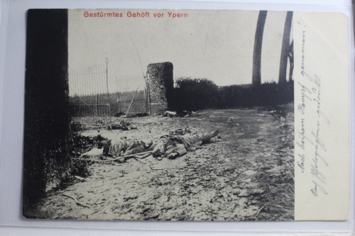 AK Ypern Gestürmtes Gehöft vor Ypern ungebraucht #PG821