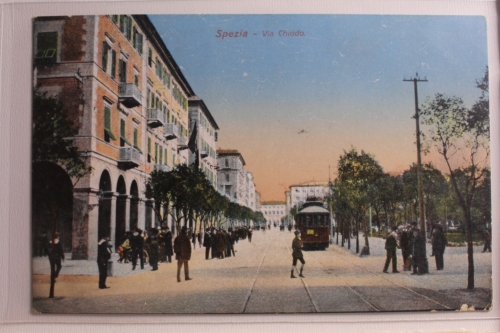 AK La Spezia Via Chiodo 1914 gebraucht #PG826