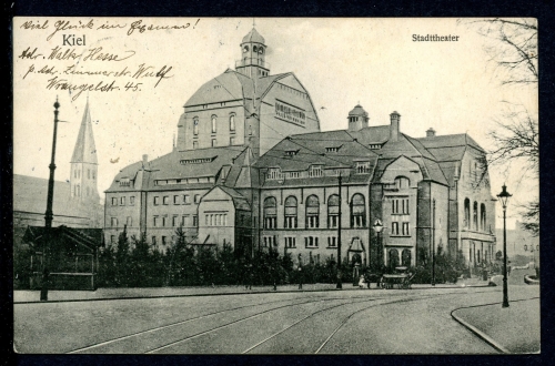 AK Kiel Stadttheater 1911 gebraucht #HO513