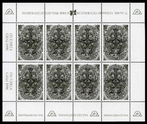 Österreich Kleinbogen 2187 postfrisch Schwarzdruck #HO515