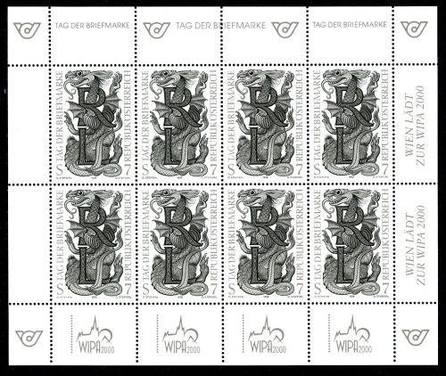 Österreich Schwarzdruck Kleinbogen 2260 #HO521