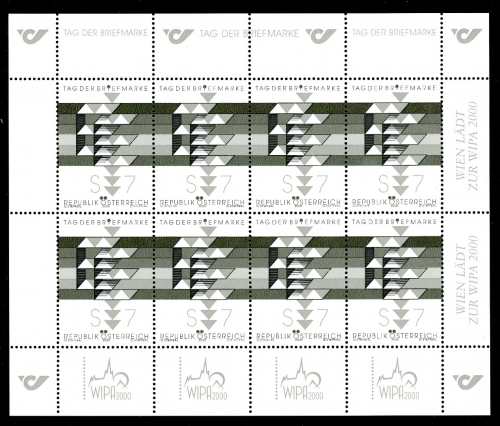 Österreich Schwarzdruck Kleinbogen 2315 #HO522