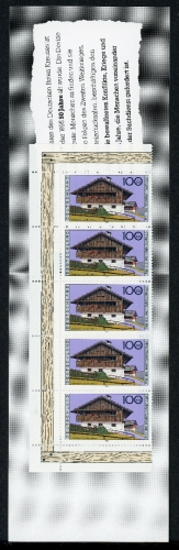 Bund Rotes Kreuz Markenheftchen mit 1822 postfrisch #GZ527