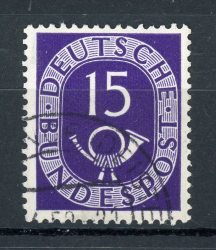 Bund 129 I gestempelt Plattenfehler #HK323
