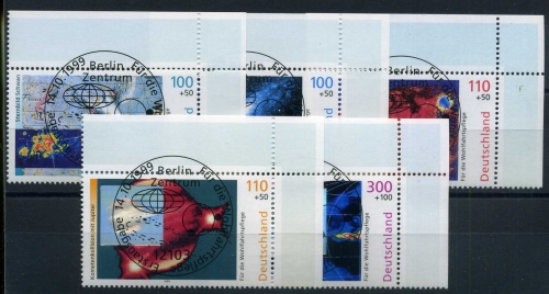 Bund Wohlfahrt 2077-2081 Eckrand or Berlin Ersttagssonderstempel #HO669