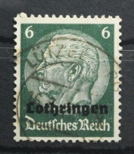 Deutsche Besetzung 2. WK Lothringen 4 gestempelt
