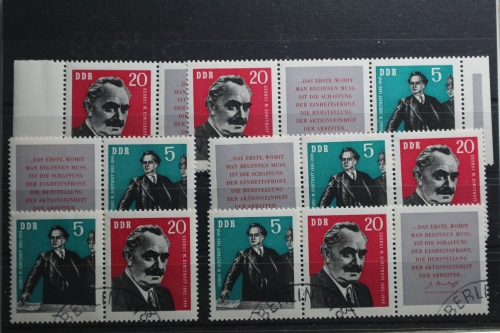 DDR W Zd 28 - W Zd 33 gestempelt
