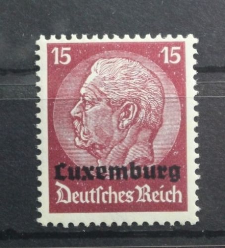 Deutsche Besetzung 2. WK Luxemburg 8 postfrisch