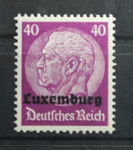 Deutsche Besetzung 2. WK Luxemburg 12 postfrisch #TP698