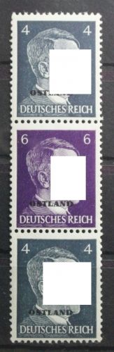 Deutsche Besetzung 2. WK Ostland Zd S2 postfrisch Zusammendruck #TP722