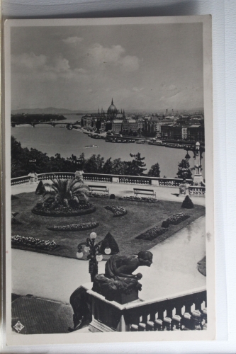 AK Budapest Aussicht von der Königl. Burg 1932 gebraucht #PH136