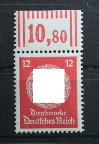 Deutsches Reich Dienstmarken 172W OR 2'9'2 postfrisch Oberrand #TN568