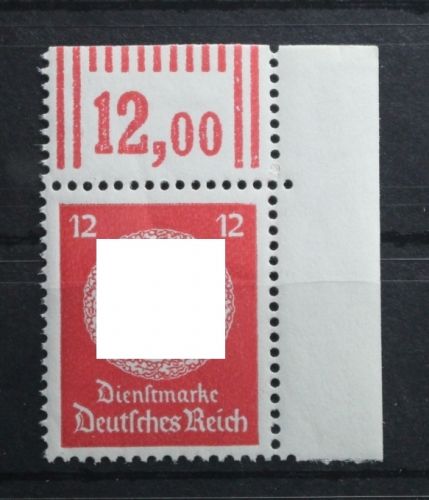 Deutsches Reich Dienstmarken 172W OR 2'9'2 postfrisch