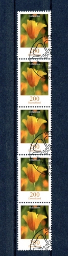 Bund 5er Str. mit Nummer R 2568 Berlin Ersttagssonderstempel #HO964