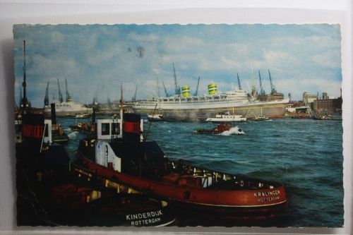 AK Rotterdam Hafenansicht 1965 gebraucht #PH243