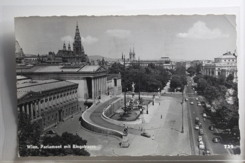 AK Wien Parlament mit Ringstrasse 1965 gebraucht #PH242