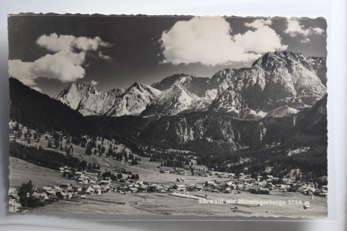 AK Ehrwald mit Miermingerberge 2759 m 1958 gebraucht #PH256