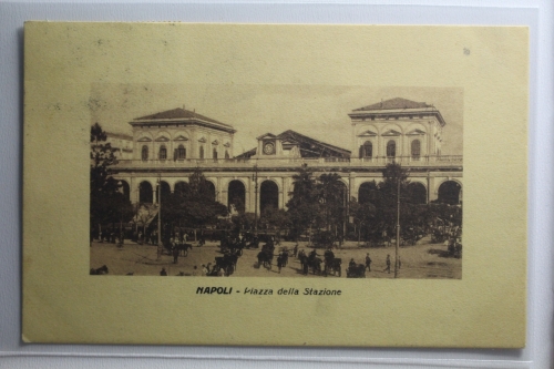 AK Neapel Piazza della Stazione 1913 gebraucht #PH264