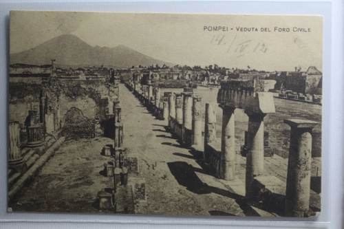 AK Pompei Veduta dell Ford Civile 1912 gebraucht #PH265