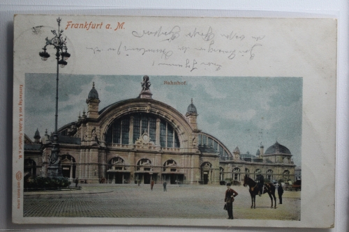 AK Frankfurt am Main Bahnhof 1903 gebraucht #PH303