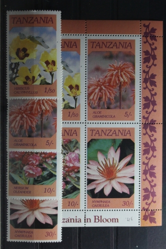 Tansania 324-327, Block 57 mit 324-327 postfrisch #TQ341