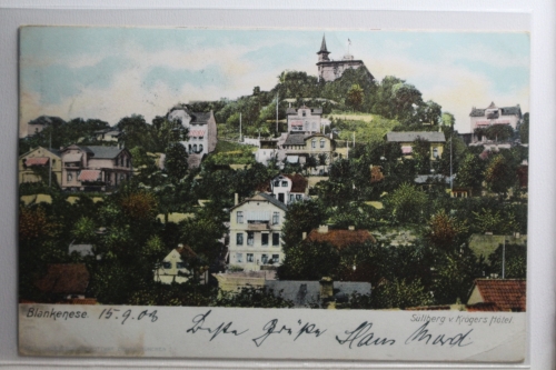 AK Hamburg-Blankenese Süllberg v. Kröers Hotel 1903 gebraucht #PH331