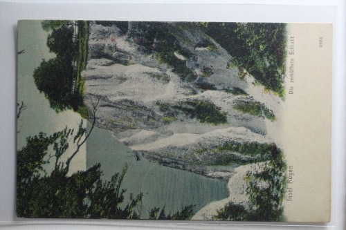 AK Insel Rügen Die zerklüftete Schlucht 1905 gebraucht #PH357