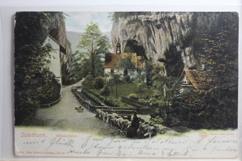 AK Solothurn Einsiedelei 1904 gebraucht #PH388