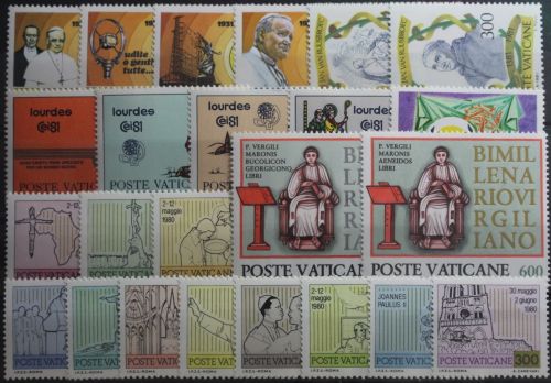 Vatikan Jahrgang 1981 postfrisch