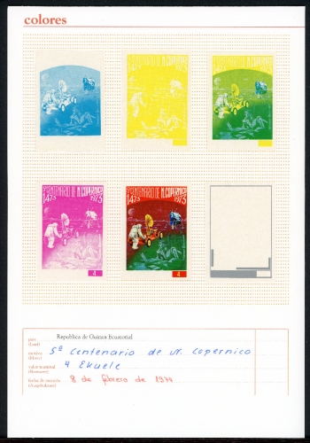 Äquatoria Guinea A 333 postfrisch alle Phasendrucke #IY353