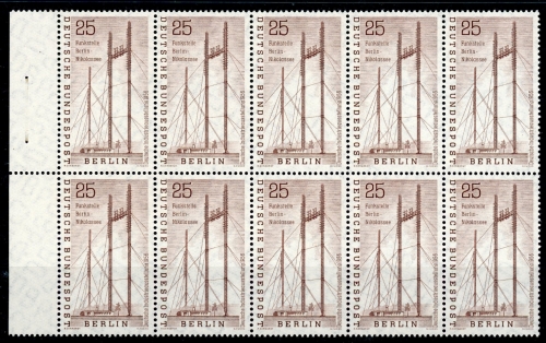 Berlin 10er Bogenteil Bogenrand 157 postfrisch