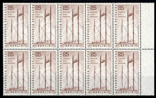 Berlin 10er Bogenteil Bogenrand 157 postfrisch