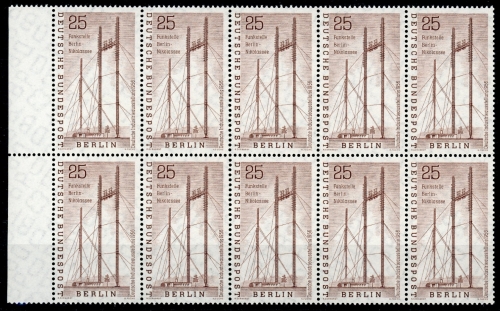 Berlin 10er Bogenteil Bogenrand links 157 postfrisch #HU545