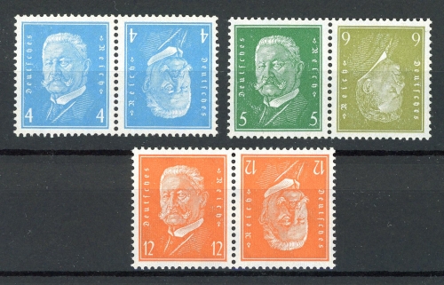 Deutsches Reich Zusammendruck K9, K11, K13 postfrisch #HO282