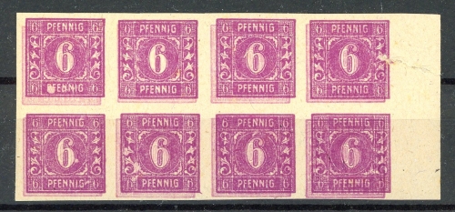 SBZ Mecklenburg-Vorpommern 8er Block 9 b DK U postfrisch #GJ230