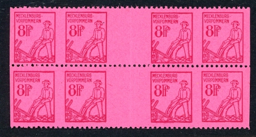 SBZ Mecklenburg-Vorpommern 11 xa Us (2x) postfrisch gefaltet #GJ246