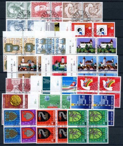 Schweiz Jahrgang 1979 4er Blöcke Ersttagssonderstempel #IV264