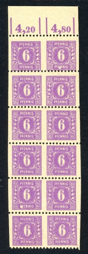 SBZ Mecklenburg-Vorpommern 12er mit 9 a Us postfrisch #GJ252