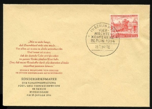Berlin 116 unbeschriftet Ersttagesbrief/FDC #HU664