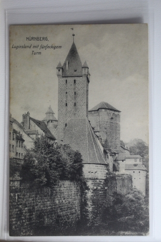 AK Nürnberg Luginsland mit fünfeckigem Turm ungebraucht #PH514