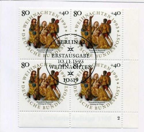 Bund AWO Markenheftchen mit 1707 Weihnachten Ersttagssonderstempel #IJ180