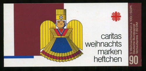 Bund Weihnachts MH Caritas 1990 1487 Bonn Ersttagssonderstempel #IJ139