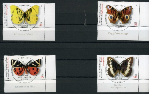 Bund 2500-2503 Eckrand ur Berlin Ersttagssonderstempel #FW907