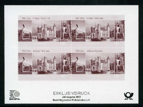 Bund Jahresgabe des BDPh 2007 postfrisch Schloss Moyland #IS589