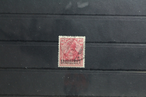 Saargebiet 48 gestempelt Vollstempel #TU077