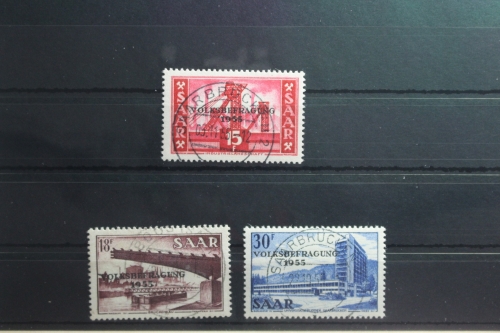 Saarland 362-364 gestempelt mit Vollstempel #TV164